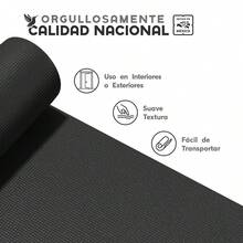 MUUK FITNESS Alfombrilla de Yoga 170 x 70 cm – Grosor 4 mm, Tapete para Yoga, Pilates, Fitness y Ejercicio, Antideslizante, Plegable y Fácil de Transportar, PVC Resistente y a Prueba de Agua, Ideal para Casa, Gimnasio, Parque o Viajes, Diseño Cómodo que Protege Articulaciones, Superficie Estable y Duradera para Relajación, Meditación y Estiramientos, Apta para Principiantes y Expertos. - Negro - Ver 7
