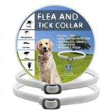 Natural ​Flea & Tick & Prevention Collar For Medium & Large Dogs, Waterproof, Soft,Comfortable,Adjustable, 8 Month Protection ,Length: 28in(1 Pack)