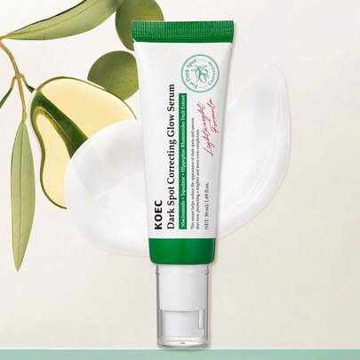 KOEC Brightening & Fading Serum, Evens Out Dull Complexion, Brightens Skin Tone, Infused With Niacinamide, Moisturizing & Smooth, Suitable For All Skin Types