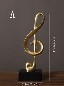 Creative Note Ornament Combination, High-End Music Decoration Set, Fashionable And Exquisite Home Creative Art Decoration, Exquisite Piano Room Gift, Love Music, Birthday Gift Music Elements - Multicolor - View 7