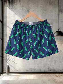 4 piezas Calzoncillos tipo bóxer para hombres, ropa interior transpirable y elástica con diseño a cuadros o lisos - Multicolor - Ver 2