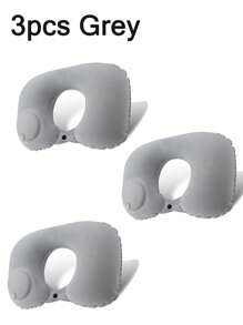 1/2/3个装充气颈枕,飞机旅行必备,符合人体工学的U型充气枕,贴合颈部曲线,便携轻巧,提供舒适支撑,缓解颈部压力,旅行必备 - 彩色 - 查看 17