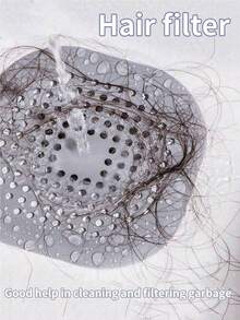 1/3/5 Stücke Haarfilter, Spülbeckenfilter, Badewannen-/Duschablauf-Stöpsel, Silikon-Küchenabfluss, Badezimmer-Accessoires, Küchen-Accessoires, Haushalts-Silikonfilterabdeckung, Spritzschutz-Ablaufschutz für Dusche und Küchenspüle, Haushalts-Spülbeckensieb, Badezimmer-Ablaufsieb