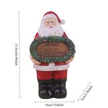 1 Resin Santa Claus Statue, Christmas Tree, Gingerbread House Desktop Decoration Ornament, Winter Gift, Christmas Atmosphere Decoration, Handicrafts, Children's Gift Home Decor Christmas Decorations Room Decor