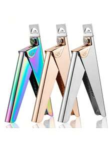 Nail Art Straight Cut Color Titanium French U-Shaped Nail Clipper Fake Nail Clipper Stainless Steel Nail Clipper Nail Extension Piece Nail Clipper Nail Clipper - Multicolor - View 3