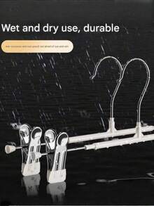 Pants Clip Hangers, Stainless Steel Skirt Clips, Wrinkle-Free Non-Slip Clothes Drying Rack Accessories - Multicolor - View 5