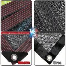YUHOHO Malla Sombra 90% Raschel Negro 6mx4m Reforzada,Rollo de Malla Sombra Plantación Enc Negra para Exterior, Jardín, Sombreado de Piscinas, Invernadero, Sombreado de Plantas y Flores (6M*4M) - 1 - Ver 6