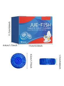 2-In-1 Rose Scented Automatic Toilet Cleaner Blocks, Bathroom Toilet Odor Eliminator, Toilet Cleaning Agent. Place The Product In The Toilet, Soak For 20 Minutes, Then Use With A Toilet Brush For 12-Hour Freshness.