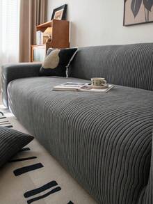 1 bộ bọc ghế sofa đa năng dùng được cả bốn mùa, bọc toàn bộ ghế sofa co giãn đa chức năng kèm vỏ gối cùng màu, có thể giặt máy, phù hợp cho phòng ngủ, phòng khách, văn phòng, dùng để che bụi cho đồ nội thất, trang trí nhà cửa. - Màu xám đen - Xem 4