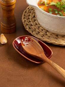 Portautensili da cucina in ceramica, supporto per mestoli, portacucchiaio da zuppa in ceramica vintage, vassoio per mestoli, vassoio portaoggetti per stoviglie, piatto di appoggio per cucchiai da caffè e dolci, regalo ideale per la Festa della Mamma e il Natale, design multicolore cotto in forno vintage