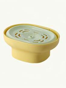 1pc Dish Soap Dispenser Bottle, Kitchen Sink Liquid Soap Dispenser, Dishwashing Liquid Dispenser With Sponge Holder, Prevents Splashing And Blending Seamlessly In Space