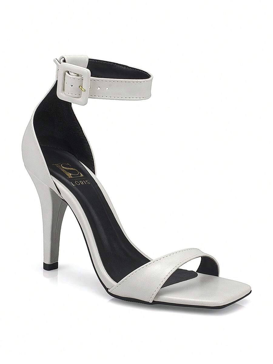Gisele Square Toe Sandal, Chic Thin Heel, High Heel, Buckle Strap 5054 - 離開 - 查看 1