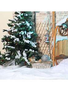 Christmas Snow Blanket Fake Snow Carpet, For Aquarium Filter Accessories Fish Tank Filter Replacement Floss Christmas Tree Skirts Fake Cloud 3D Thundercloud LED Lights