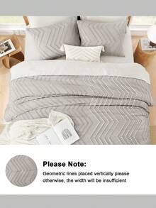 2/3片立体切花，浅灰色，设计感十足，被套，床上用品，柔软亲肤被套，水洗被套，印花被套和枕套，不含被芯，适用于双人床、标准双人床、大号双人床，四季皆宜，家居装饰，床上用品礼品，可机洗，双面水洗打磨，适用于单人床、双人床、大号双人床、特大号双人床。 - 淺灰色 - 查看 8