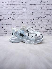 1 Pair Unique Mesh Breathable Chunky Sneakers, Versatile Casual Summer Shoes For Girl