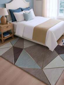 1pc Luxurious Style Indoor Decorative Carpet, Faux Wool Material Indoor Rug, Living Room Carpet, Sofa Carpet, Bedroom Carpet, Bedside Anti-Slip Mat, Dining Room & Kitchen Carpet, Office Chair Pad, Entryway Doormat, Outdoor Picnic Mat, Outdoor Camping Blanket - Multicolor-1 - View 11