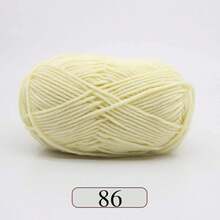 1pc 5-Ply Milk Yarn, Crochet Knitting Thread, Suitable For DIY Weaving Bags, Scarves, Hats, Sweaters, Dolls, 50g/Pc