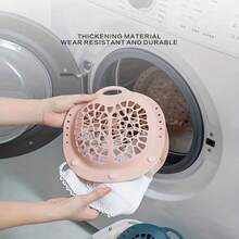 Bolsa de almacenamiento de lavandería de sujetador de silicona, adecuada para sujetadores con y sin aros, bolsa de malla fina para lavandería, con botón a presión, bolsa de lavandería de ropa interior, bolsa de limpieza y secado de sujetadores para lavadora, bolsas de lavandería - Púrpura malva - Ver 5