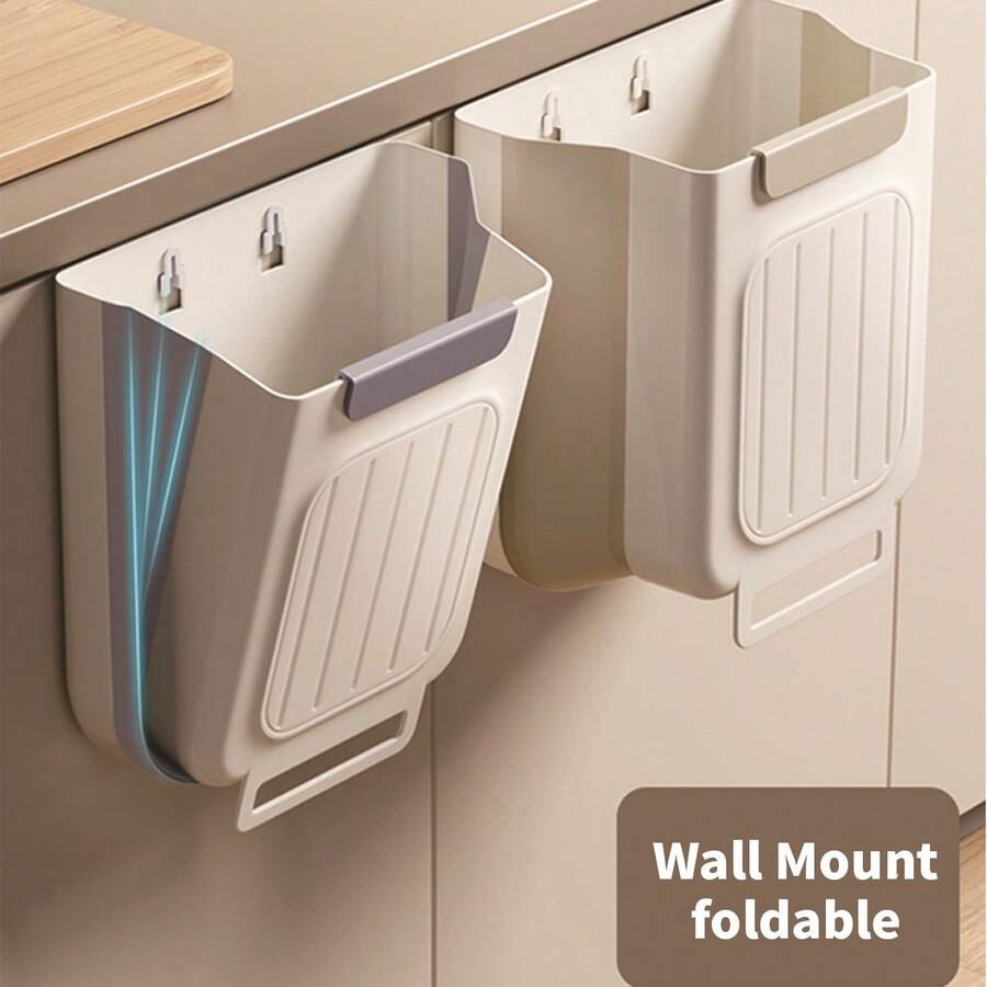 Hanging Trash Can, Hanging Kitchen Trash Can, 6L/11L Folding Trash Can, Thickened Large Diameter Trash Can, Compost Bin For Kitchen, Camping, RV, Bathroom, Bedroom, And Outdoor, A Must-Have For Home Storage