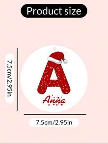 Enfeites de Natal Personalizados com Nome, Decorações Personalizadas para Árvore de Natal, Enfeites Acrílicos Personalizados, Suprimentos Artesanais Natalinos Redondos Personalizáveis, Enfeites DIY, Natal, Interno, Externo, Jardim, Aniversário, Cerâmica, Madeira, Acrílico, Decoração de Ambiente, Menino, Menina, Mãe, Família, Pai, Crianças - Estilo A - Visão 5