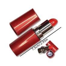 假口红转移保险箱 - 秘密储物隔间 | 隐藏药丸、钱、珠宝 | 将贵重物品安全地存放在显眼的地方，伪装容器用于狂欢节隐藏女性药物储存 - 彩色 - 查看 3