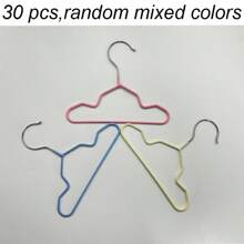 30个迷你金属宠物衣架，宠物服装收纳架，小型犬猫服装衣架 - 彩色 - 查看 20