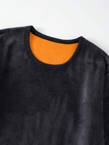 2pcs Men's Thermal Underwear Set, Autumn/Winter Long Johns Crew Neck Thermal Underwear