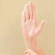 400pcs  Transparent Skin Friendly Protective Gloves: Skin Friendly, Flexible, Catering, Cleaning, Baking, Household All-Around Protection - 無色 - 查看 5