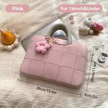 DANYCASE 14-16英寸平板电脑保护套，带衬垫防震笔记本电脑便携包，尼龙笔记本电脑内胆包，电脑收纳袋，适用于平板电脑、笔记本电脑、Air Pro等。