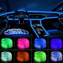 Upgraded 118.11 Inch RGB LED Car Interior Light Strip - 16 Million Colors With APP Control & Music Sync, 5V USB Powered, Flexible Neon Car Decorative Light/Christmas Ambience Light, Premium Choice For Automotive Decor Lovers, Flexible Ambient Lighting For Car Interior (Dashboard/Door/Center Console) & Holiday Decor, High-Quality LED For Enthusiasts. Please Refer To The Video For Specific Installation Methods; Contact Customer Service For Assistance If Unclear. - 300cm/118inch RGB APP neon LED - 查看 3