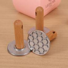 3pcs/1pc Round Metal Cookie Stamping Die For Making Circular Cookies, Wooden Handle Cookie Stamping Mold For Decorative Use, Cookie Stamping Decoration Items For DIY Baking, Cake And Pastry, Easy-To-Use Gift Packaging, Aluminum Alloy Edge Flower Cookie Mold, Pastry And Cake Mold, Cookie Stamping Baking Tools, Flower Cookie Mold,