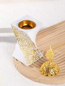 1Pc/1Set Simple And Generous Resin Incense Burner, Middle Eastern Arabic Style Incense Holder. Used For Home Fragrance And Home Decoration. Incense Holder, Home Living, Suitable For Home Decor, Bedroom, Living Room (As A Centerpiece), Office, Yoga Venue, And Party, Creating An Elegant Atmosphere. It Can Also Be Used For Temple Decoration,