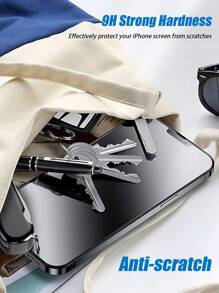 1 件高清磨砂钢化玻璃屏幕保护膜，防指纹、防刮、防水、防震、易于安装，兼容 16/16 Plus/16 Pro/16 Pro Max/15/14/13/12/11 Pro Max/XR/X/XS Max/7/8 Plus/17/17 Air/17 Pro/17 Pro Max