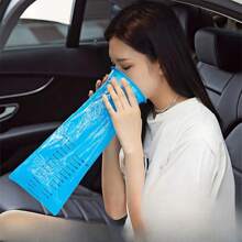 1000ml (33.81oz) Leak-Proof Disposable Vomit Bags, PE Material, Odor-Resistant Emergency Vomit Bags, Leak-Proof & Self-Sealing Bags For Sickness, Drunkenness, Illness, Multi-Use Portable Waste Collection Pouches, Durable Spill-Resistant Design