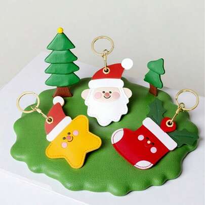 Genuine Leather Keychain Protective Case, Compatible With AirTag, Cute Protective Cover With Keyring And Lanyard, Anti-Scratch GPS Tracker Protector For Wallet, Keys, Bags, Pets, Etc.