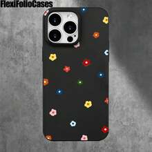 Fundas y carcasas protectoras para teléfono con diseño de flores pequeñas y coloridas, con orificios grandes. Compatibles con phone 16 Pro Max, 16, 15 Pro, 14, 14 Plus/14 Pro Max, 13, 13 Pro, 12 Pro, 11/11 Pro. Regalos para cumpleaños y fiestas - Blanco - Ver 5