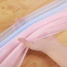 8pcs Blue Chiffon Sashes & 8pcs Pink Chiffon Sashes, Wedding Chair Covers And Aisle Decor, Suitable For Weddings, Ceremonies, Parties, Events, Banquets, Balls - Multicolor - View 6
