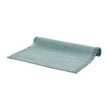 Madras Link Linen Table Runner Aqua 35 X 140 Cm