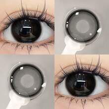 JeweLens 1 副彩色隐形眼镜 彩妆眼镜片 自然黑隐形眼镜 万圣节服装角色扮演 - 黑色 - 查看 7