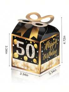 30 Peças Caixas de Presente para Festa de Aniversário Pretas, Incluindo Caixas Comemorativas de 15º, 40º, 50º, 60º, 70º e 80º Aniversário, Presentes de Festa de Aniversário, Itens Comemorativos de Aniversário, Decorações para Convidados de Casamento, Presentes para Convidados de Casamento, Presentes do Dia dos Namorados, Suprimentos de Cozinha e Bar, Lembrancinhas de Festa