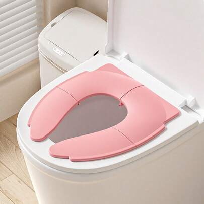 Foldable Children's Toilet Seat, Portable Potty Trainer For Infants & Toddlers, Suitable For Travel And Home Use