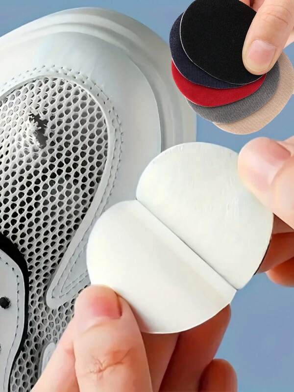 6/12 Stücke Schuh-Reparatur-Set mit unsichtbaren selbstklebenden Sneaker-Flicken für zerrissene Schuhe, Notfall-Stofflochfix für Stiefel und Sandalen, abriebfeste Verstärkung für Absätze, Schuh-Pflegezubehör