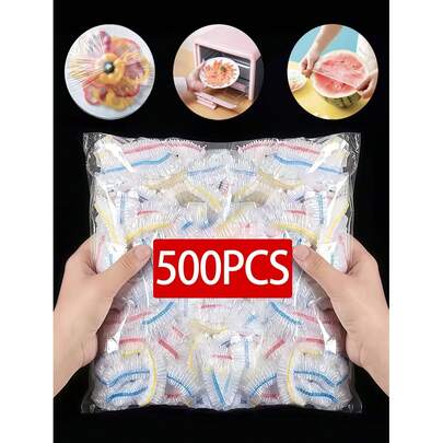 Bộ 500/200/100/50/1 cái màng bọc thực phẩm dùng một lần, co giãn và tự dán, thích hợp cho bát, đĩa, nhà hàng, cửa hàng nướng BBQ, gia đình và đồ dùng ăn uống bằng nhựa.