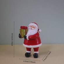 1 Resin Santa Claus Statue, Christmas Tree, Gingerbread House Desktop Decoration Ornament, Winter Gift, Christmas Atmosphere Decoration, Handicrafts, Children's Gift Home Decor Christmas Decorations Room Decor