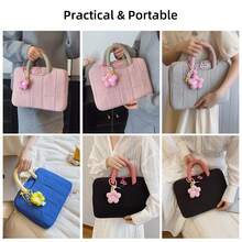 DANYCASE 14-16英寸平板电脑保护套，带衬垫防震笔记本电脑便携包，尼龙笔记本电脑内胆包，电脑收纳袋，适用于平板电脑、笔记本电脑、Air Pro等。