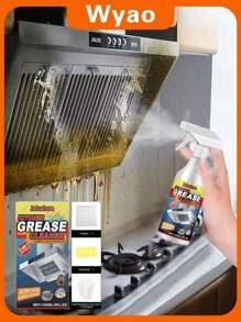 jakehoe 4/2/1pcs厨房油污清洗剂，清洁家用重油污清洁剂，适用于厨房、炉灶、浴室、水龙头、墙角、厨具，去污泡沫清洁剂，送家人、朋友、礼物（新旧款随机发送）