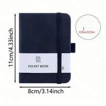 Compact A7 Pocket Notebook With Pen Holder - Uncoated, College-Ruled Mini Journal For Daily Notes & Office Supplies, For Spring - Sổ tay (1 quyển) - Xem 3