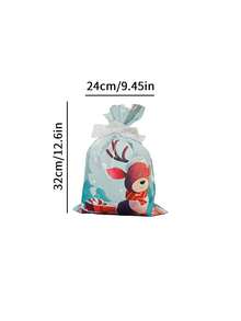 Christmas Gift Bags, New Gift Wrapping Drawstring Bags, Christmas Decoration Bags, Christmas Tree Decor Candy Bags, Drawstring Bags, Foil Bags, Candy Packaging Gift Bags, Christmas Eve Candy Bags, Packaging Bags, Gift Bags, Christmas Decoration, Christmas Gifts, Suitable For Gift Wrapping, Candy Packaging, Christmas Decoration, Holiday Decoration