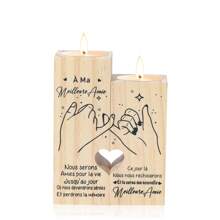 1pc "To My Best Friend" Personalized Candle Holder, Engraved Candle, Birthday Gift, Best Friend Gift