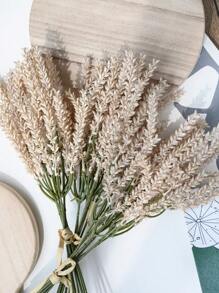 6/18 pièces Plantes artificielles, fleurs en paille de blé, tiges de fleurs en paille de blé, fleurs en paille de blé, fleurs d'herbe en plastique pour la décoration de la maison, plantes artificielles DIY pour la décoration d'automne et de Thanksgiving, bouquet de plantes vertes pour la décoration de Noël, herbe en plastique pour la décoration de Noël, branches de feuilles d'automne en bois simulé rembourrées, feuilles de lavande simulées, épis de blé simulés